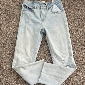 Levi's Blue Washed Denim Jeans Classic Style